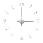 DIY Silver Number Wall Clock    